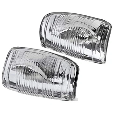 Image of Rear View Mirror Indicator Lamp Lens Door Wing Turn Left and Right Signal Light Cover Compatible with Ford Transit MK8 2014 Onwards 1847387 1847389