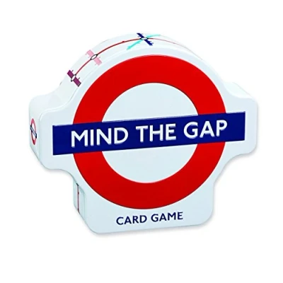 Image of Mind the Gap Card Game TFL Matching for Adults &amp; Kids London Underground Travel Tin Ages 6+, 2 8 Players