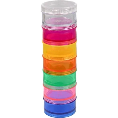 Image of 5 Day Stackable Pill Dispenser Tablet Organiser tower 1 Compartment per for those who take Tablets on a Daily Basis Easy Medication Management and Organisation to Open Perfect Travel