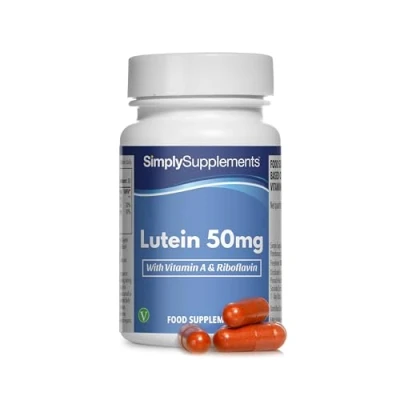 Image of Super Strength Lutein 50mg 60 Capsules Vegan &amp; Vegetarian Friendly Manufactured in The UK