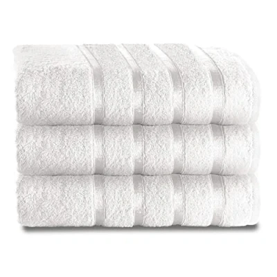 Image of GC GAVENO CAVAILIA Bath Sheet Towel Set of 2 Soft &amp; Super Absorbent Large 500 GSM Ringspun Cotton Towels Set, White