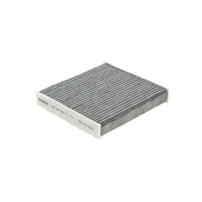 Image of 08975K2000100, 08975K2003100 Pollen Filter BOSCH 1 987 435 526 Activated Carbon 178mm 185mm 30mm SUZUKI: SWIFT 4, 3, SX4 I Hatchback