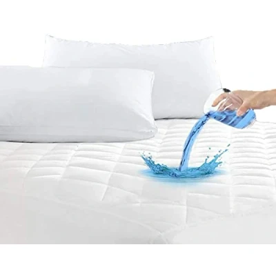 Image of Quilted Mattress Protectors 30 CM Extra Deep Anti Allergy Microfiber Elasticated Fitted Cover 100% WaterProof (Super King)