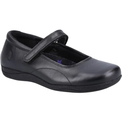 Image of Hush Puppies Girl&#039;s Aria Senior School Uniform Shoe, Black, 4.5 UK