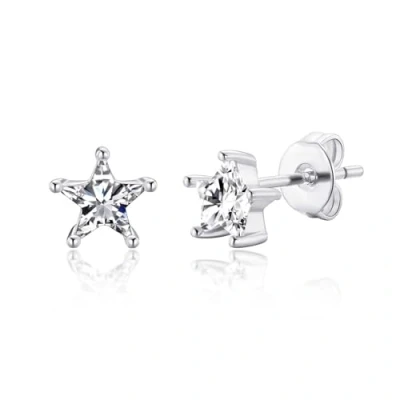 Image of Philip Jones Star Earrings Created with Zircondia® Crystals