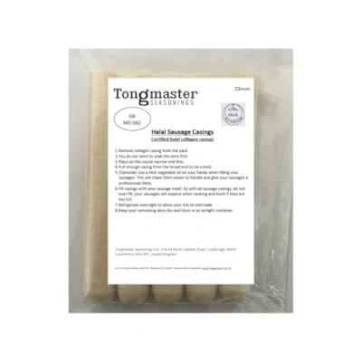 Image of 23mm Halal Collagen Edible Sausage Skins Casings 5 Pack 200ft Long Length (Each Will Fill Approximately 45lb/10kg)