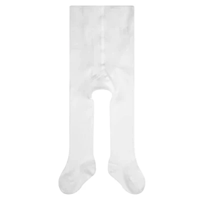 Image of FALKE Unisex Baby Family B TI Sustainable Cotton Plain 1 Pair Tights, White (White 2000) new eco friendly, 6 12 months