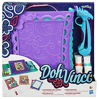 Image of Play Doh Hasbro Vinci Anywhere Art Studio Playset