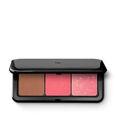 Image of KIKO Milano Multi Finish Trio Blush &amp; Bronzer Palette 03 Face With 1 And 2 Blushes In Matte Metallic Finishes