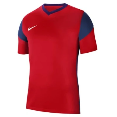 Image of NIKE Men&#039;s Park Derby Iii Short sleeve jersey, University Red Midnight Navy White, M UK