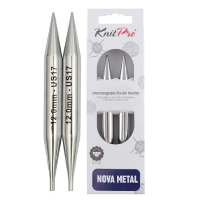 Image of KnitPro KP10411 12 mm Nova Interchangeable Normal Circular Needles, Silver
