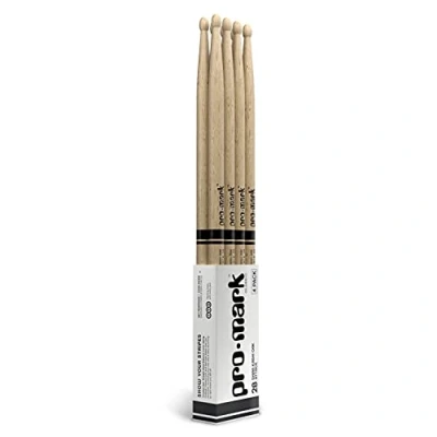 Image of ProMark Classic Attack 2B Shira Kashi Oak Drumsticks, Oval Wood Tip, Buy 3 Pairs Get 1 Free