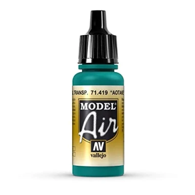 Image of Vallejo VAL71419 Model Air 17ml Aotake&#039; Translucent Blue