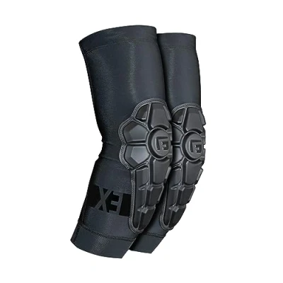 Image of G Form Pro X3 Elbow Pads Dirt Bike &amp; Mountain Pad Accessories Triple Matte Black, Youth Small/Medium