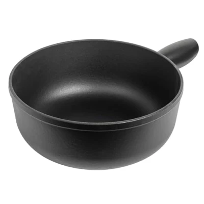 Image of Kuhn Rikon 32323 Cheese Fondue, Cast Iron, Matte Black