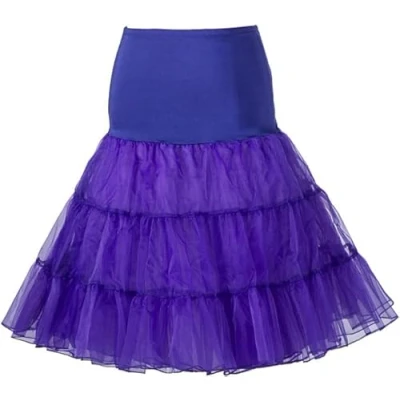 Image of Marco Paul S/M Purple 50&#039;s Petticoat Underskirt Retro Vintage Swing 1950&#039;s Rockabilly Halloween Costume Cosplay Slip Skirt Petticoats For Under Dress Fancy Adults Women Men
