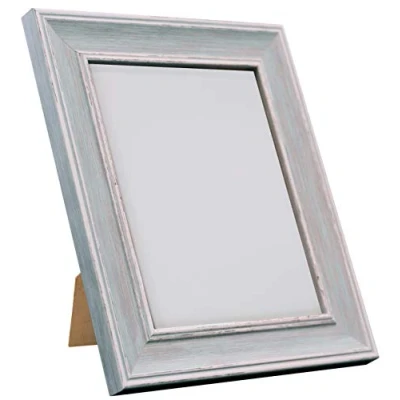 Image of FRAMES BY POST Scandi Vintage Distressed Blue Picture Photo Frame 5 x inch