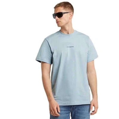 Image of G STAR RAW Men&#039;s Center Chest Logo Loose R T Shirt, Blue (Faze D25677 c336 6481), S