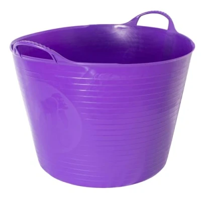 Image of Red Gorilla Tubtrug Flexible Multipurpose Tub Large Purple 38 Ltr