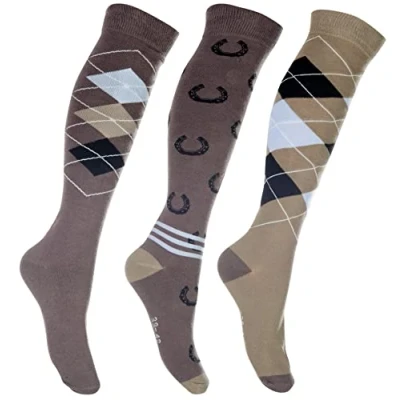 Image of HKM Sock Cardiff Brown beige 2.5
