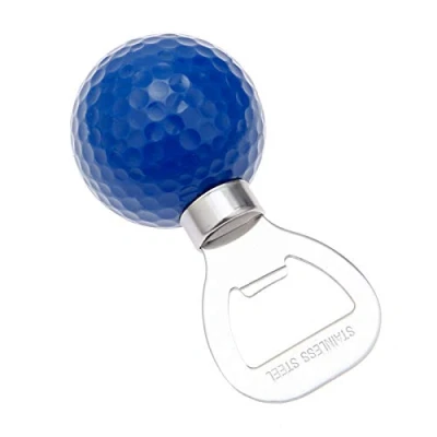 Image of MUXSAM Golf Ball Shaped Beer Bottle Opener 92.67mm Stainless Steel Blue