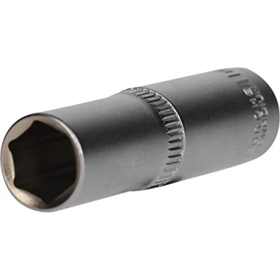 Image of BRILLIANT TOOLS BT021824 3/8 Inch Hexagonal Socket, Long Design, 12 mm [Powered by KS Tools]