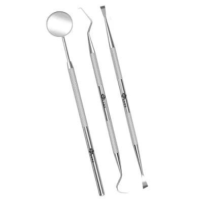Image of AFTREN Dental Set Mouth Mirror Oral Plaque Remover Teeth Inspection Dentist Care Checking Kit Tool