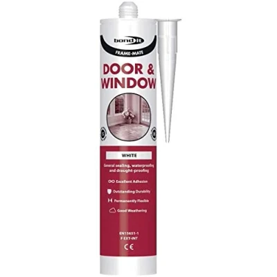 Image of Bond It 2 X White Frame Mate Door and window silicone for sealing draught proofing