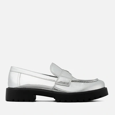 Image of Tory Burch Women&#039;s Classic Leather Lug Loafers Argento UK 8