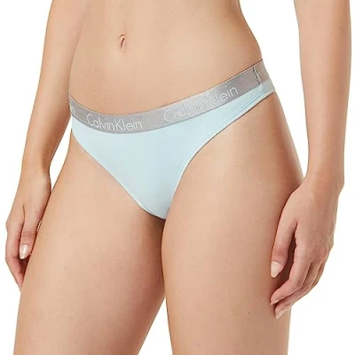 Image of Calvin Klein Thong Thongs Women Blue (Aqua Blue)