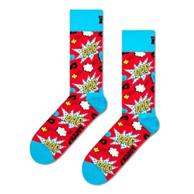 Image of Happy Socks, Crew Dad Socks for Men and Women, Super Sock, Size 41 46