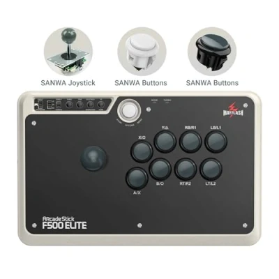 Image of MAYFLASH Arcade Stick F500 Elite with Sanwa Buttons and Joysticks for PS4/PS3/Xbox One/Xbox 360/Nintendo Switch/Android/PC Windows/Neogeo mini