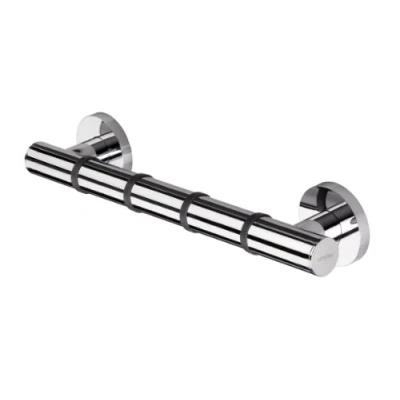 Image of Croydex AP530541 Grab N Grip 380 mm Safety Support Rail Straight Heavy Duty Bar for Bathroom, Grau