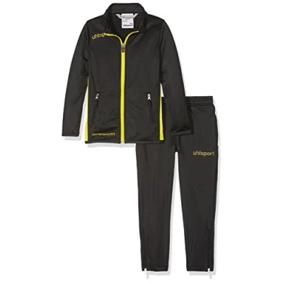 Image of Uhlsport Men Essential Classic Track Suit Black/Lemon Yellow, Small