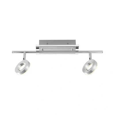 Image of Sileda Twin Ceiling Spotlight Aluminium Matt 2x 6.4W LED 3000K IP44