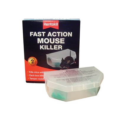 Image of Rentokil Fast Action Mouse Killer Twin Pack
