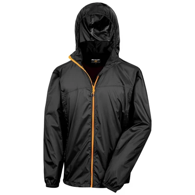 Image of Result R189X Urban Hdi Quest Hydradri 3000 Jacket in Stow Bag Black/Orange, Medium