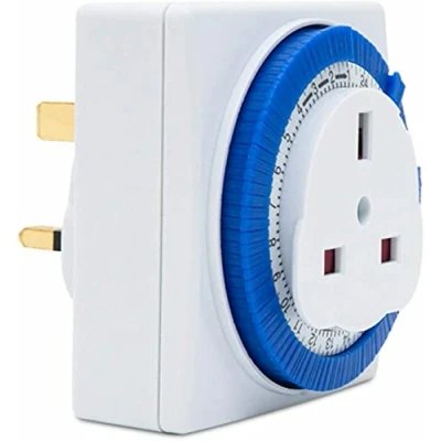 Image of Mr. Gadget Solution® 24 Hour Segment Timer Switch Programmable On Off Function UK Mains Plug