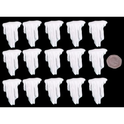 Image of 15 x Edible 3D Icicles icing toppers, cake cupcakes decorations (Bespoke)