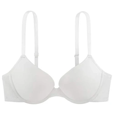 Image of DORINA Women&#039;s Michelle Push Up Bra Plain Everyday Bra, White 32D (Manufacturer Size:32)