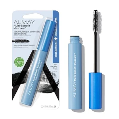 Image of Almay One Coat Multi Benefit Waterproof Mascara, Black, 0.24 Fluid Ounce