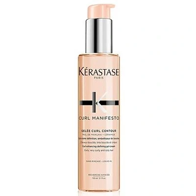 Image of Kérastase Curl Manifesto, Medium Hold Gel Cream Mousse, Definition &amp; Bounce, For Curly Hair, With Manuka Honey Ceramide, Gelée Contour, 150ml