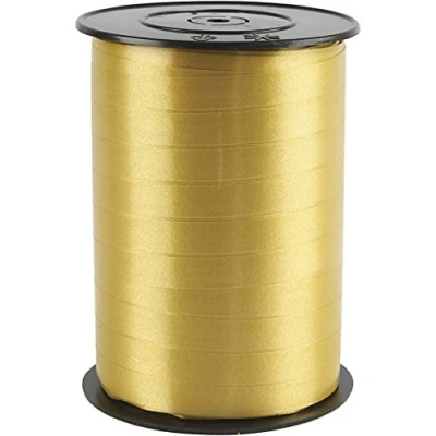 Image of Creativ Company 10 mm x 250 m Gift Ribbon, Traditional Gold