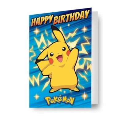 Image of Pokemon Birthday Card 3D Effect Lenticular A Fantastic For All Occasion