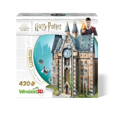 Image of Wrebbit3D Harry Potter: Hogwarts Clock Tower (420pc) 3D Puzzle Ages 14+