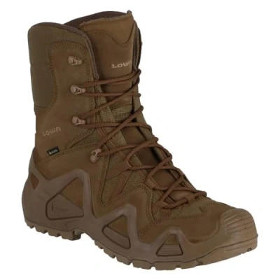 Image of Lowa Zephyr GTX Hi TF Military Boots, Suede (Coyote OP, 46.5), brown