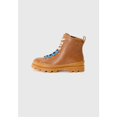 Image of Camper Unisex Kid&#039;s Brutus K900179 Lace Up Bootie, Medium Brown 032 TWS, 10.5 UK Child