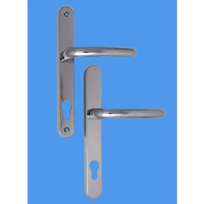 Image of Blenheim Door Handles for Upvc in Hardex Chrome, 92mm / 243mm