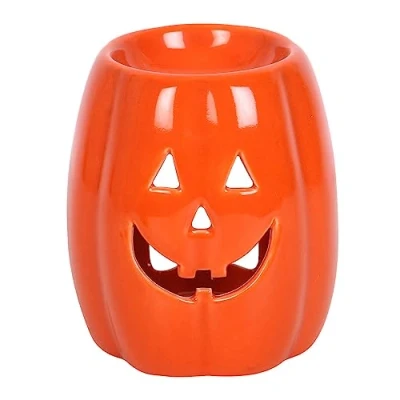 Image of Halloween Pumpkin Wax Burner Spooky Decorations for Melts and Oil, Create a Festive Atmosphere with this Stylish