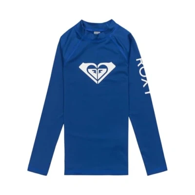 Image of Roxy Whole Hearted Long Sleeve Upf 50 Rash Vest For Girls 6 16